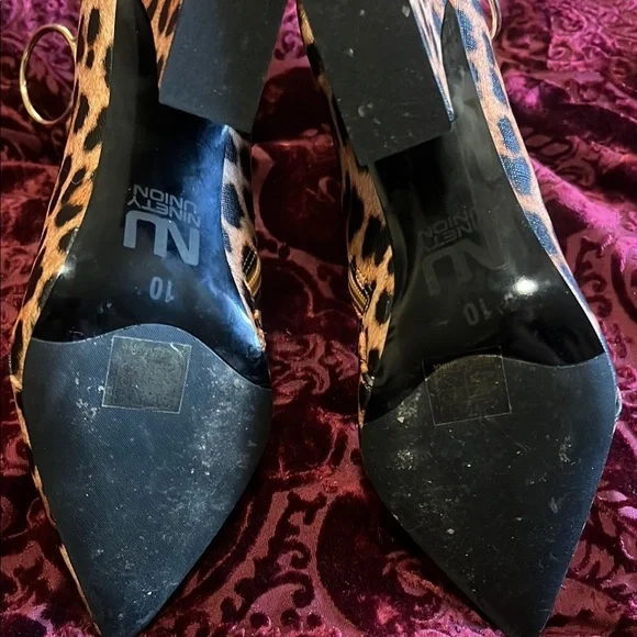 Ninety Union Leopard Print Ankle Boots 10 - Picture 5 of 7